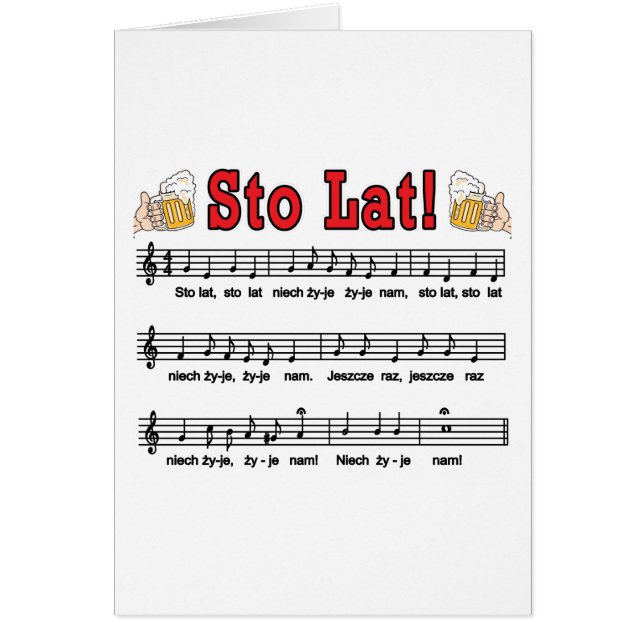 Sto Lat! Lied mit den Bier-Tassen (Vorne)