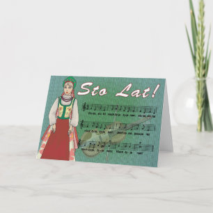 Sto Lat Song Card Karte