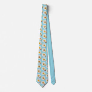 Stoa Light Blue Daisy Necktie Krawatte