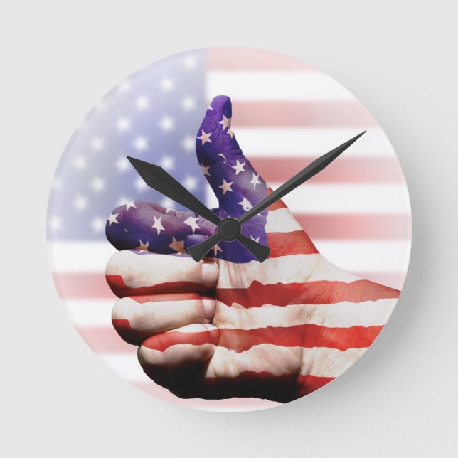 Stöbern Sie! Runde Wanduhr (Vorderseite)