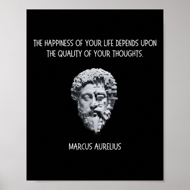 Stöchius Marcus Aurelius Zitat _1 Poster (Vorne)