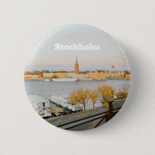 Stocholm, Schweden Souvenir Button