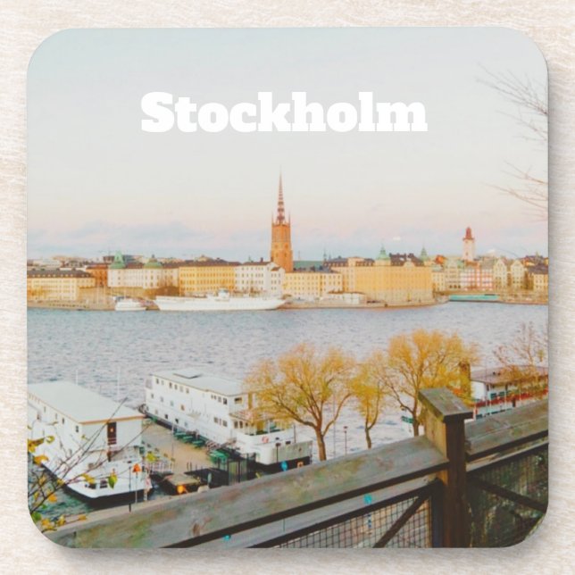 Stocholm, Schweden Souvenir Getränkeuntersetzer (Vorderseite)