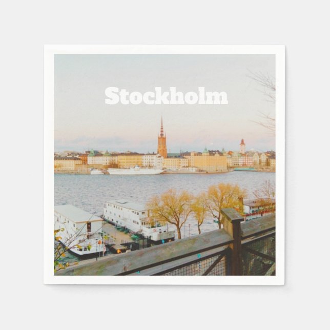 Stocholm, Schweden Souvenir Serviette (Vorderseite)