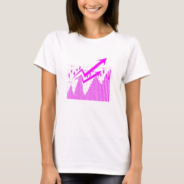Stock Broker Hobby Trader Chart Analyst T-Shirt (Vorderseite)