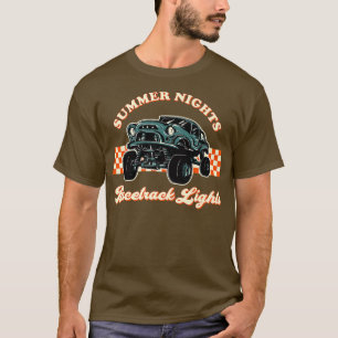Stock Car Racing America Hot Summer Nights Racetra T-Shirt