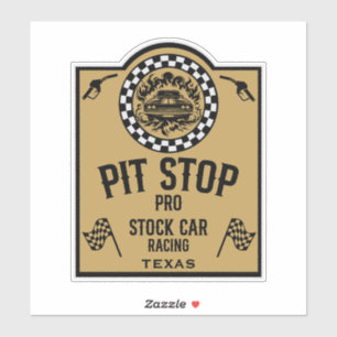 Stock Car Racing-Geschenk Aufkleber