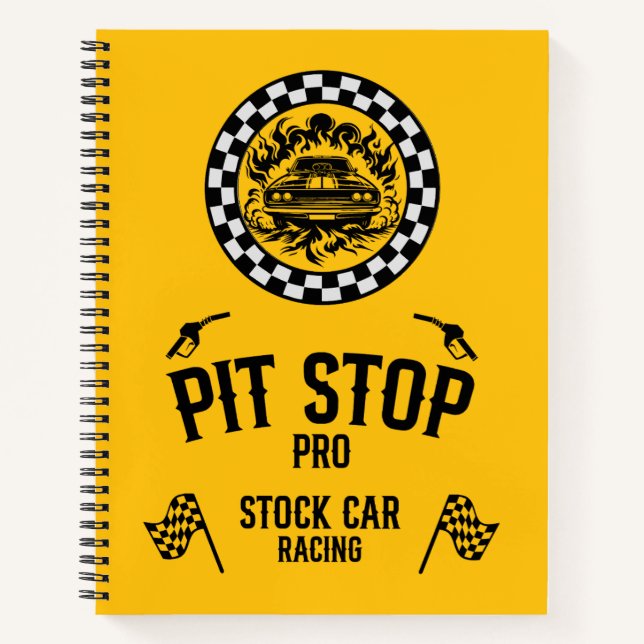 Stock Car Racing-Geschenk Notizbuch (Vorderseite)