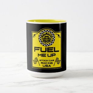 Stock-Car-Rennsport-Geschenk Zweifarbige Tasse