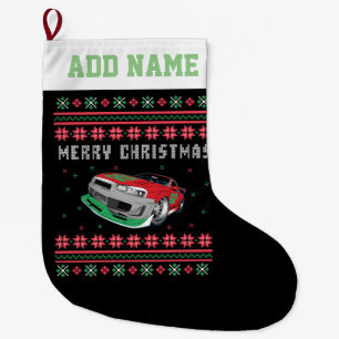 Stock Car Ugney Weihnachtswitz Großer Weihnachtsstrumpf