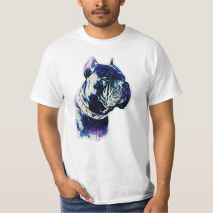 Stock Corso Geschenk-Shirtwatercolor-HundeT - T-Shirt