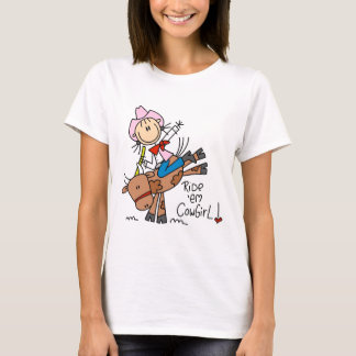 Stock-Cowgirl, das Stiert-shirts und -geschenke T-Shirt