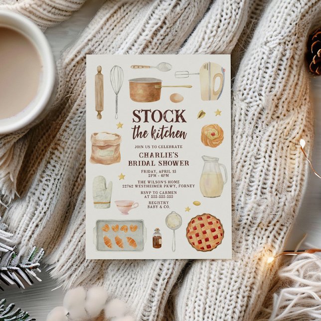 Stock das KüchenBrautparty Einladung (Von Creator hochgeladen)