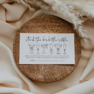 Stock die Bar Couples Duschflasche Raffle Ticket Begleitkarte