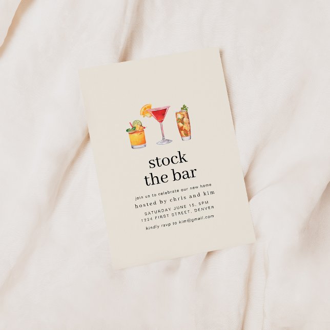 Stock die Bar Housewärming Party Einladung (Von Creator hochgeladen)
