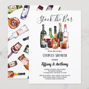 Stock die Dusche für die Bar Einladung