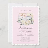 Stock die Küche rosa Retro Backen Brautparty