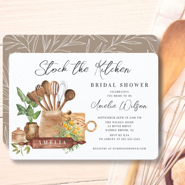Stock die Küchen Bridal Dusche Einladung (Von Creator hochgeladen)