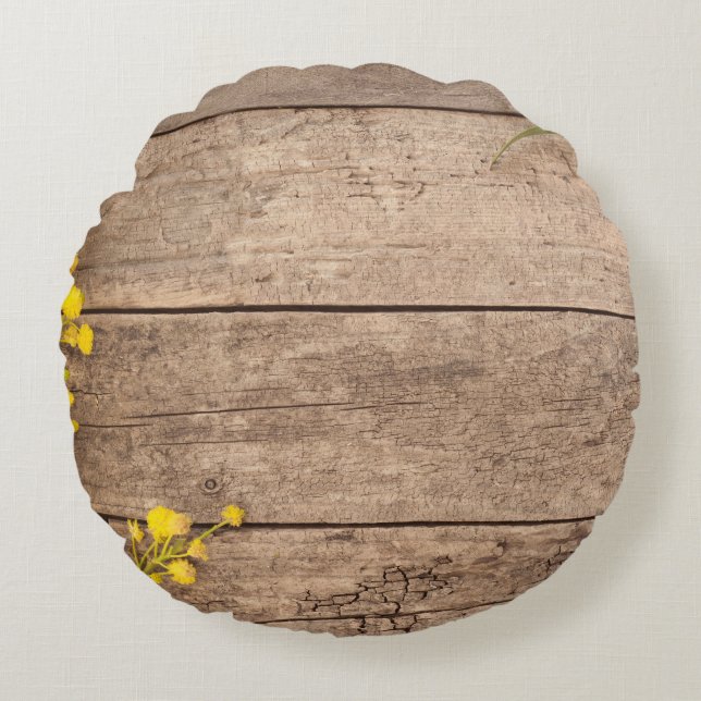 Stock Fotografie, Vintages Design. Rundes Kissen (Vorderseite)