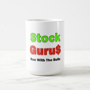 Stock Guru Red Customizable Kaffeetasse