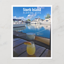 Stock Island Florida Keys Marina Foto Postkarte