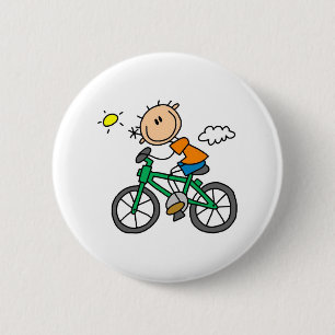 Stock-Jungen-Reitfahrrad Button