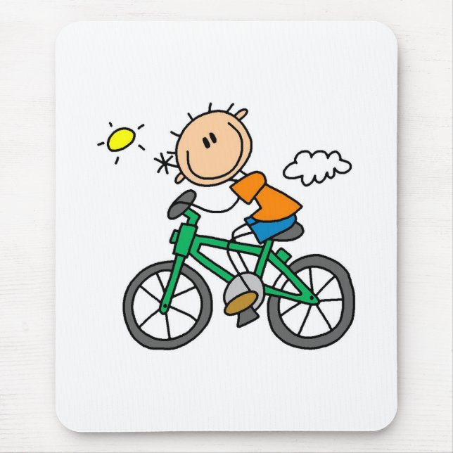Stock-Jungen-Reitfahrrad Mousepad (Vorne)