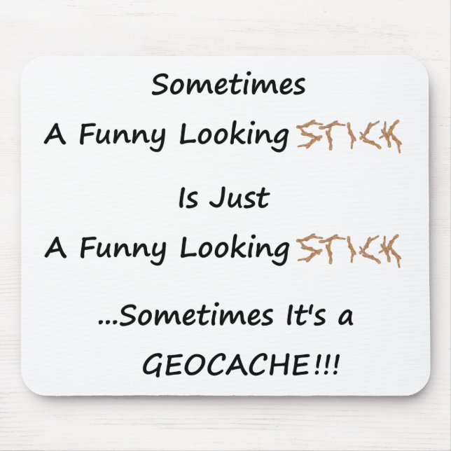 Stock oder Geocache Mousepad (Vorne)