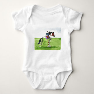 STOCK-PFERDponyShowjumping Baby Strampler