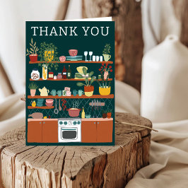 STOCK THE KITCHEN Bridal Shower CUSTOM Cute Dankeskarte