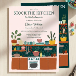 STOCK THE KITCHEN Bridal Shower Cute CUSTOM Einladung