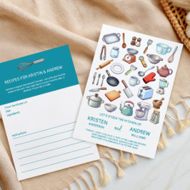 Stock the Kitchen Modern Couples Wedding Shower Einladung