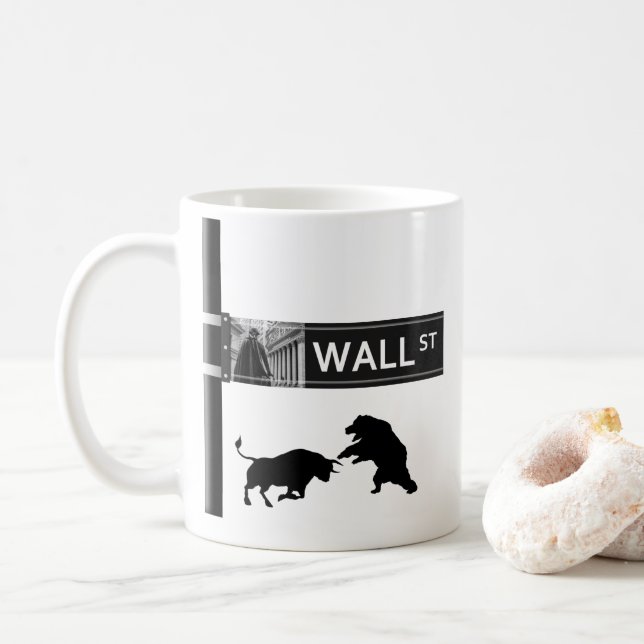 Stock Trading Coffee Tasse (Mit Donut)