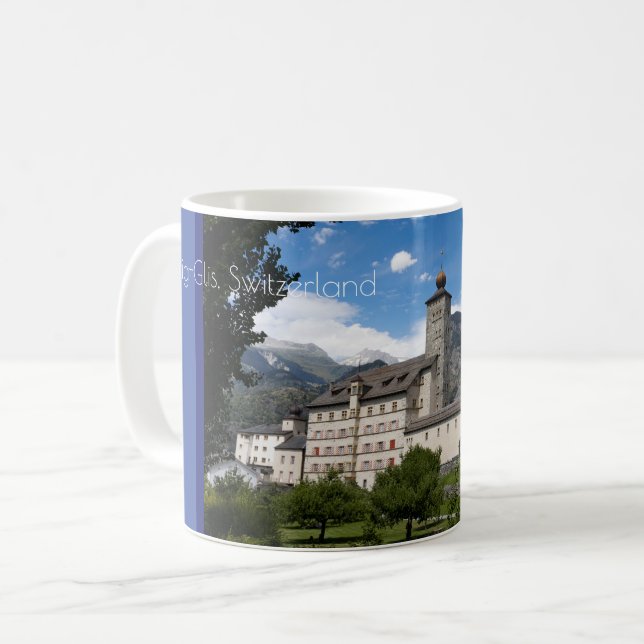 Stockalper Palace, Brig-Glis, Schweiz Kaffeetasse (Vorderseite Links)