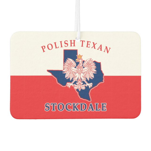 Stockdale Polnisch Texan Autolufterfrischer (Vorderseite)