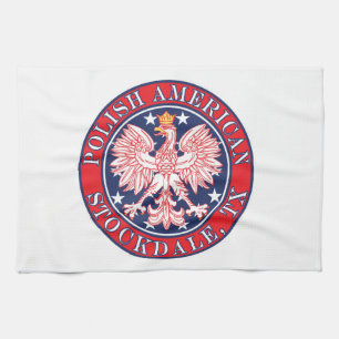 Stockdale Texas Polnischer Adler Geschirrtuch