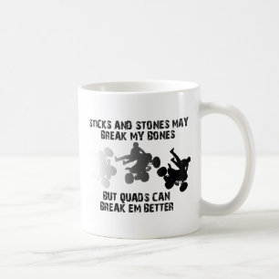 Stöcke Und Steine ATV Quad Lustiger Becher Kaffeetasse