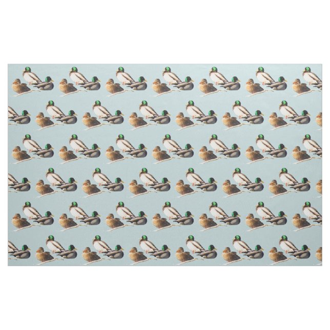 Stockente duckt Gewebe Stoff (Fat Quarter (45,7 x 55,9 cm))
