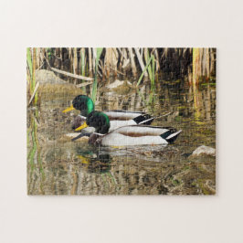 Stockente duckt Puzzlespiel Puzzle