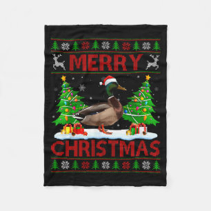Stockente hässliche Xmas lustige Stockenten Frohe  Fleecedecke