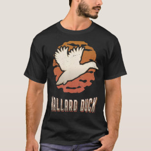 Stockente Vintage Retro Klassisches Tier Sonnenunt T-Shirt