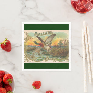 Stockente Vintage Werbepapier Servietten