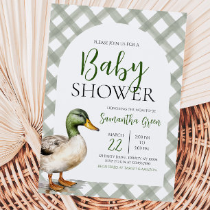 Stockenten-Baby-Party Einladung