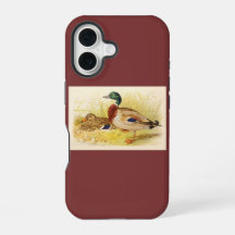 Stockenten Burgunder iPhone 16 Hülle