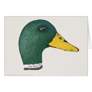 Stockenten-Ente (Drake), Aquarell