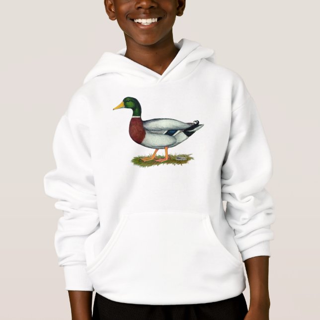 Stockenten-Ente Drake Hoodie (Vorderseite)