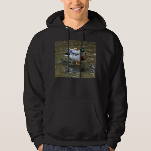 Stockenten-Ente/Nebenfluss-Baumwollmit kapuze Hoodie (Vorderseite)