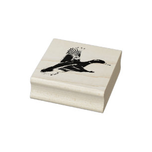 Stockenten-Enten-Briefmarke Gummistempel