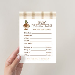 Stockenten-Entenbaby-Vorhersagen Baby Shower Spiel