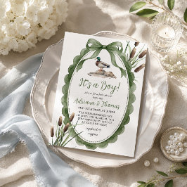 Stockenten-Entenjunge-Baby-Shower Einladung